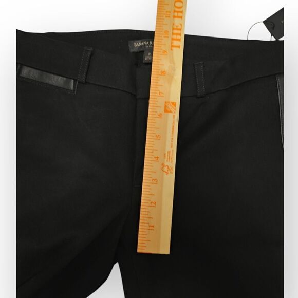 NWT BANANA REPUBLIC SLOAN BLACK SLIM ANKLE FIT STRETCH PANTS SIZE 2 - Picture 4 of 11